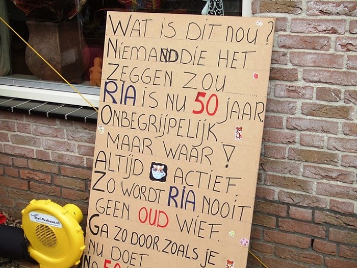 Ria is vieftig, dat is niet te zien - Foto: Wim
