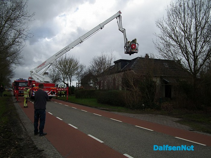 Brand in schoorsteen Koelmansstraat - Foto: Robert Bril