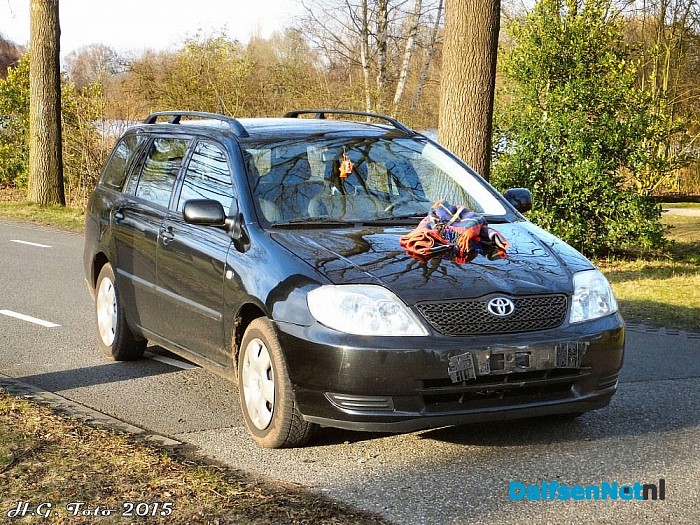Aanrijding Brommer / Auto Nieuwleusen. - Foto: H.G. Foto
