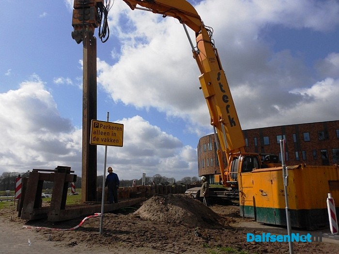 Werkzaamheden rond het gemeentehuis