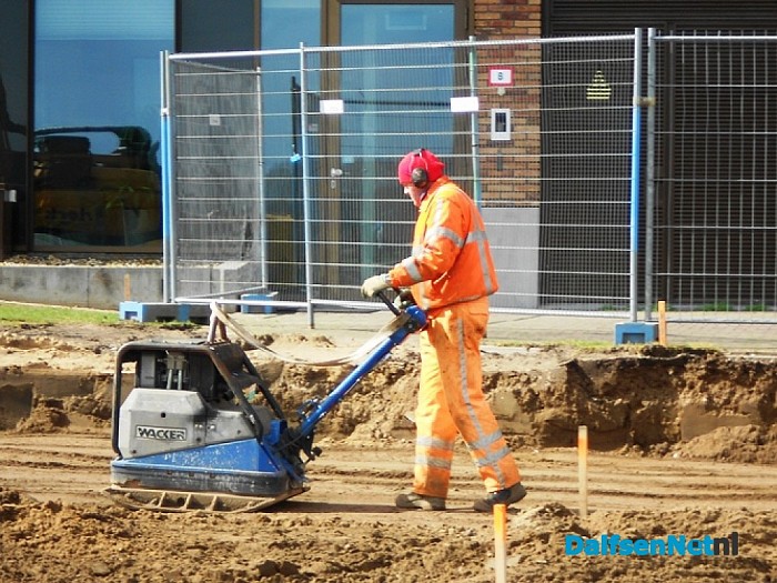 Werkzaamheden rond het gemeentehuis