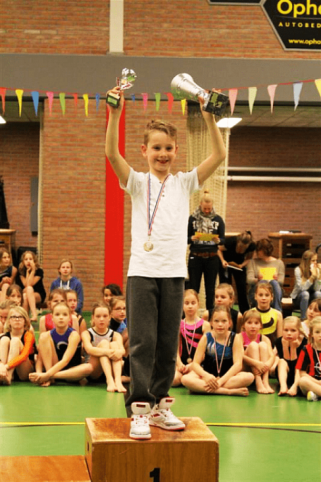 Dylan en Iris clubkampioenen GV Nieuwleusen - Foto: Eigen geleverde foto