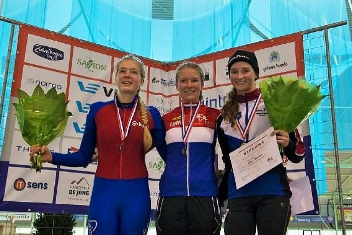 Loes Adegeest Nederlands Kampioen Wintertriatlon - Foto: Eigen geleverde foto