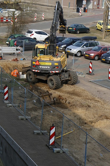 Update werkzaamheden rond het gemeentehuis - Foto: Paul Scholten