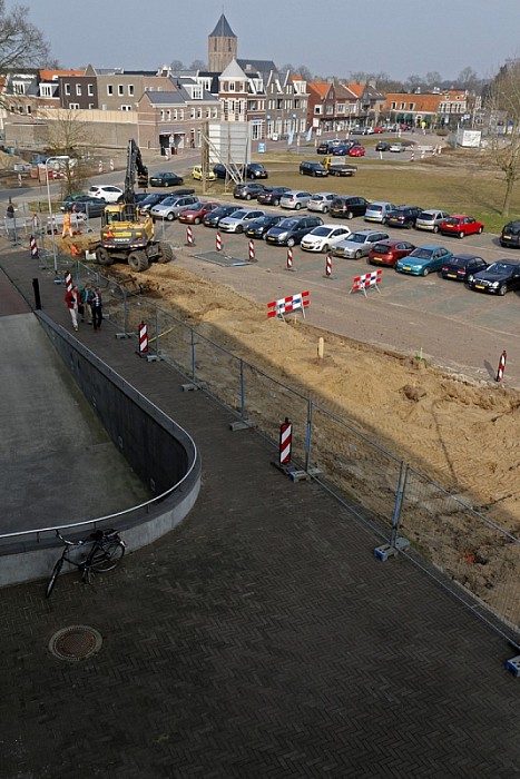 Update werkzaamheden rond het gemeentehuis - Foto: Paul Scholten
