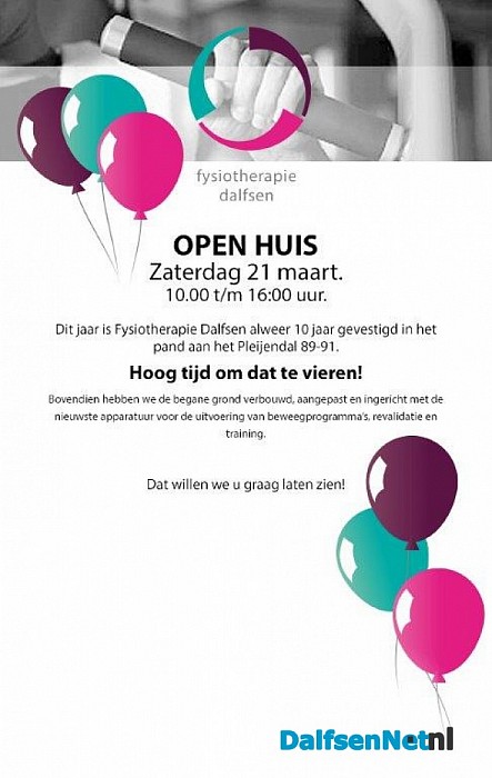 Open huis Fysiotherapie Dalfsen