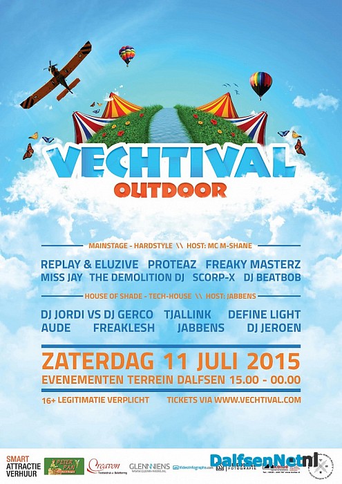 Laatste tickets & Line up Vechtival Outdoor!