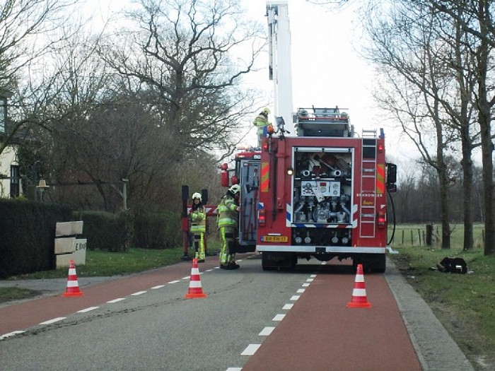 Brand in schoorsteen Koelmansstraat - Foto: Eigen geleverde foto