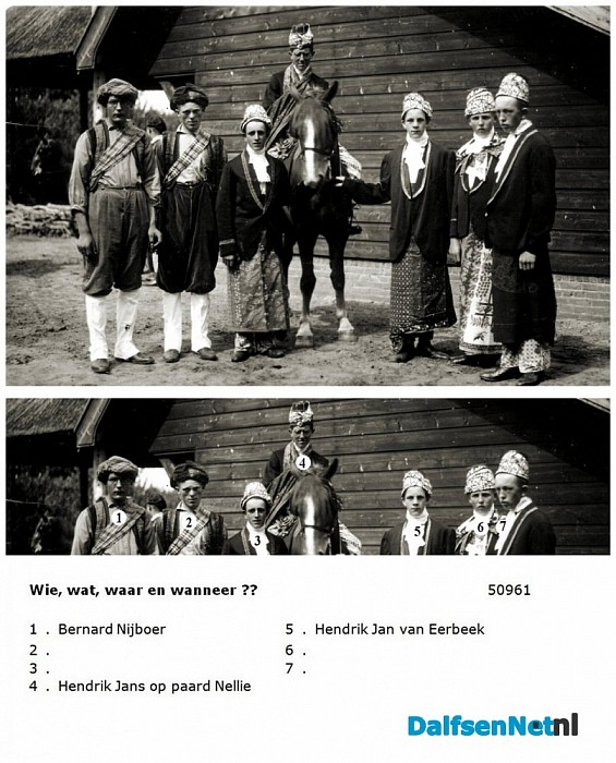 Namen gezocht groepsfoto - Foto: Historische Kring Dalfsen