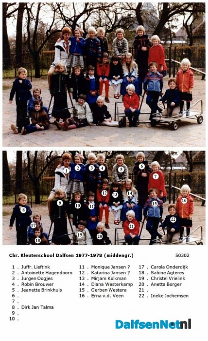 Namen gezocht groepsfoto - Foto: Historische Kring Dalfsen