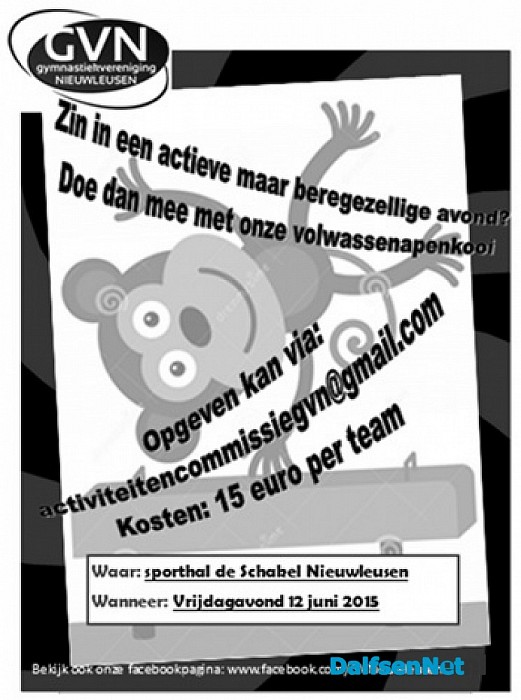GVN organiseert 16+ apenkooi