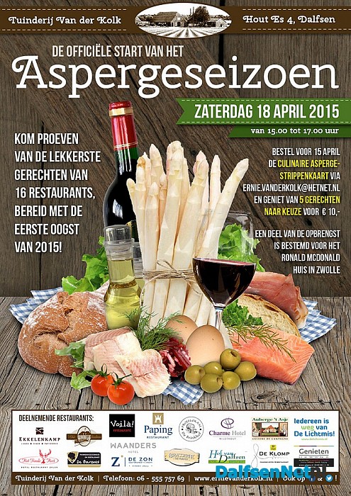 Opening aspergeseizoen bij Van der Kolk