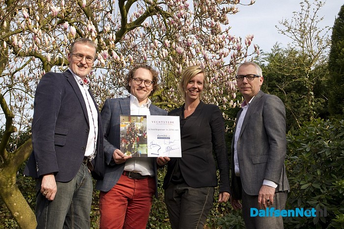 van links naar rechts Wim Dankelman, Rogier Lukas, Karolien Slurink en Ad Goudzwaard - Foto: Geert Bistervels