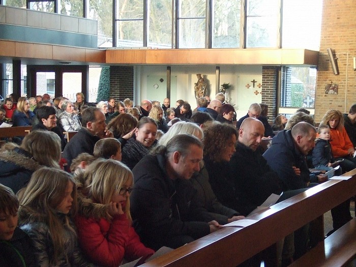 Paasvuur Hoonhorst brandde als een fakkel - Foto: Wim