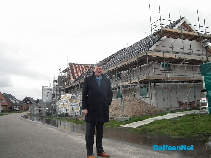 Hoogste punt van 12 energieneutrale woningen in Nieuwleusen - Foto: Robert Bril