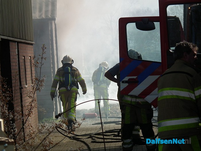Brand bij zorgboerderij Middenweg - Foto: Robert Bril