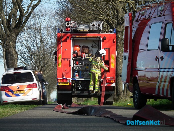 Brand bij zorgboerderij Middenweg - Foto: Robert Bril
