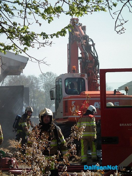 Brand bij zorgboerderij Middenweg - Foto: Robert Bril