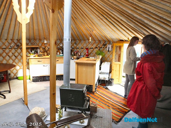 Opendag Yurt aan de Keizerssteeg. - Foto: H.G. Foto