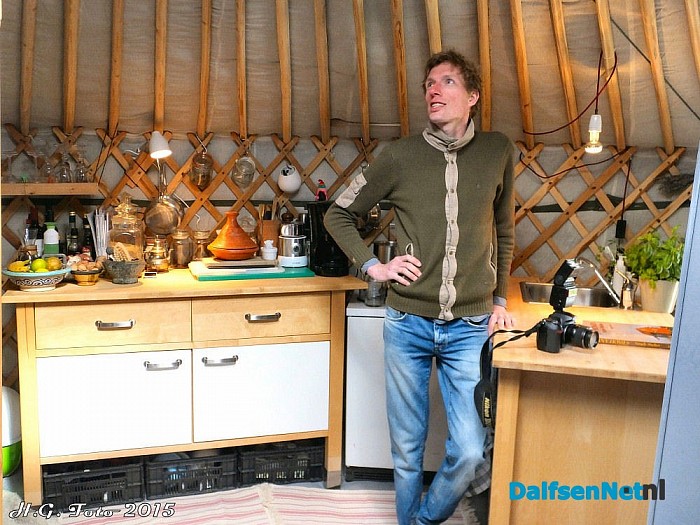 Opendag Yurt aan de Keizerssteeg. - Foto: H.G. Foto
