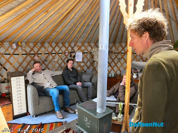 Opendag Yurt aan de Keizerssteeg. - Foto: H.G. Foto
