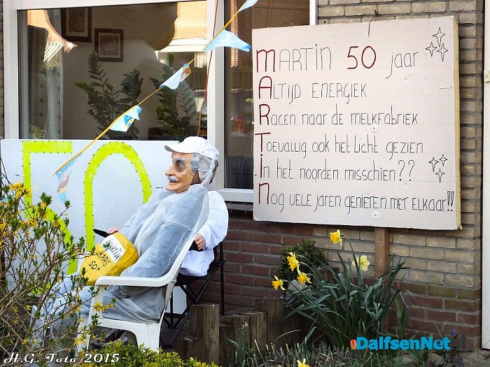 Martin Kloosterman 50 Jaar. - Foto: H.G. Foto