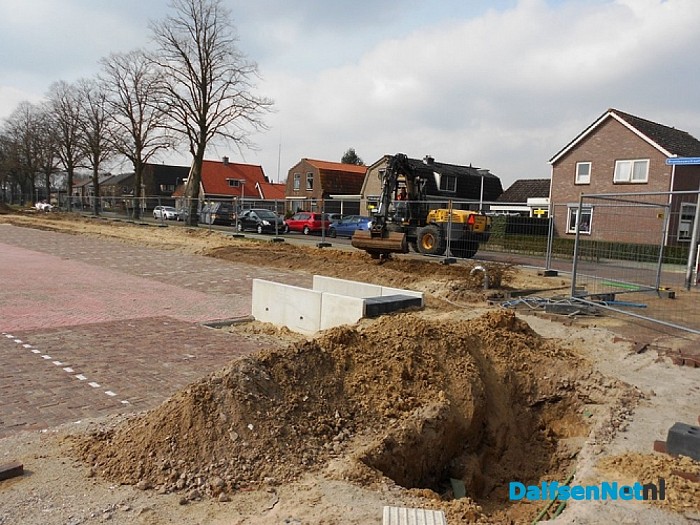 Werkzaamheden rond het gemeentehuis