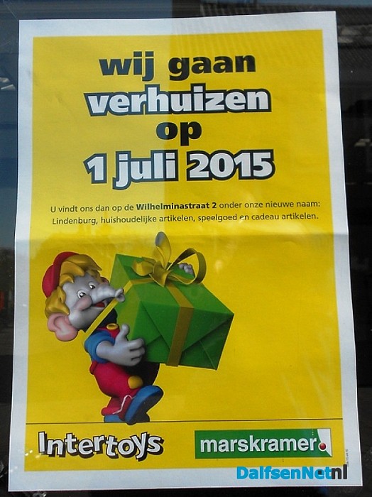 Winkel gaat verhuizen