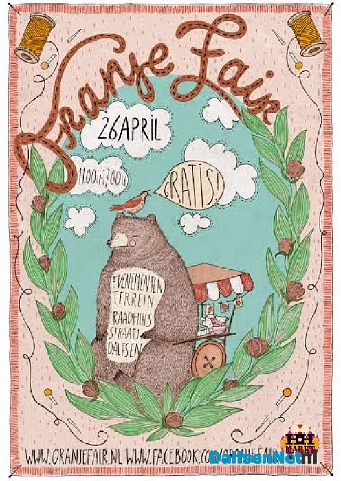 De Oranjefair zondag 26 april zoekt deelnemers
