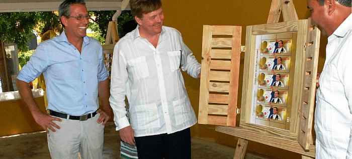 Willem en Maxima bij geboren Dalfser Bergman - Foto: Eigen geleverde foto