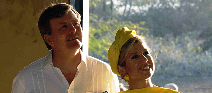Willem en Maxima bij geboren Dalfser Bergman - Foto: Eigen geleverde foto