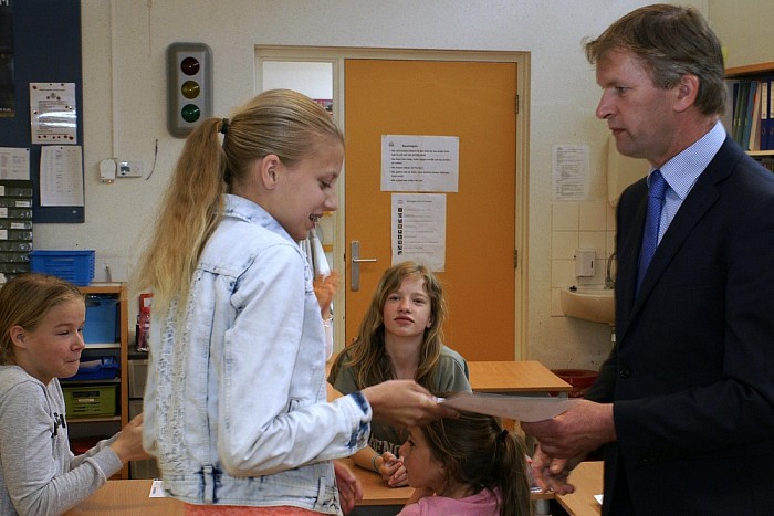 Uitreiken verkeersdiploma’s - Foto: Paul Scholten