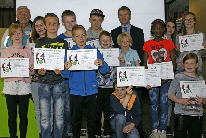 Uitreiken verkeersdiploma’s - Foto: Paul Scholten