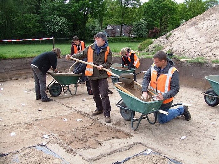 Archeologisch onderzoek Gerner Es nadert het einde. - Foto: Wim