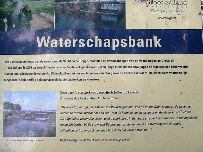 Antons bankje staat inmiddels in Vilsteren - Foto: Wim