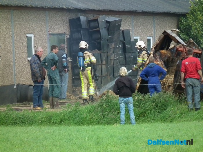 Brand op tijd geblust in Oudleusen - Foto: Robert Bril