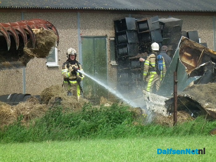 Brand op tijd geblust in Oudleusen - Foto: Robert Bril
