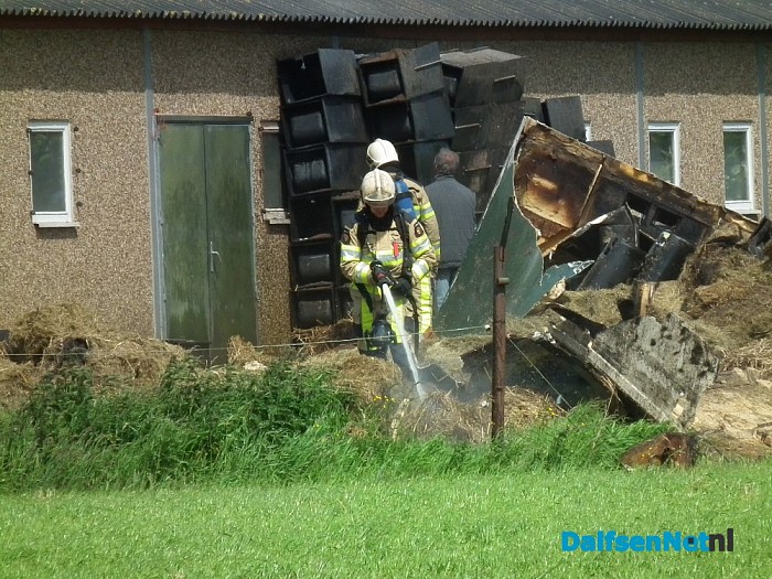 Brand op tijd geblust in Oudleusen - Foto: Robert Bril