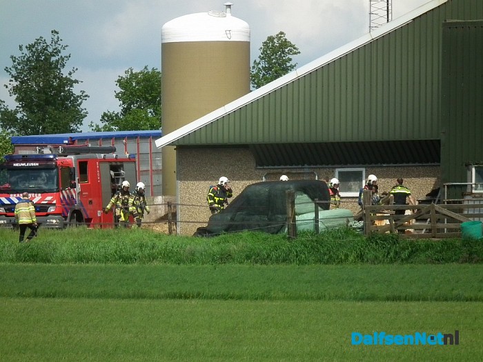 Brand op tijd geblust in Oudleusen - Foto: Robert Bril