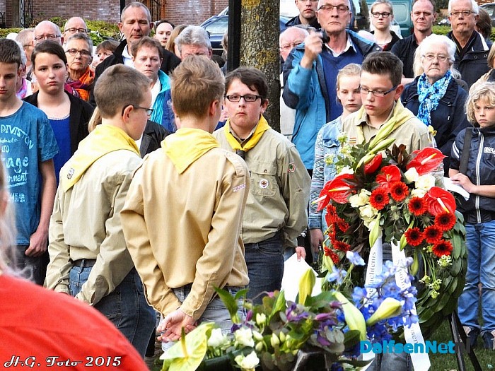 Grote belangstelling bij Herdenking Nieuwleusen. - Foto: H.G. Foto