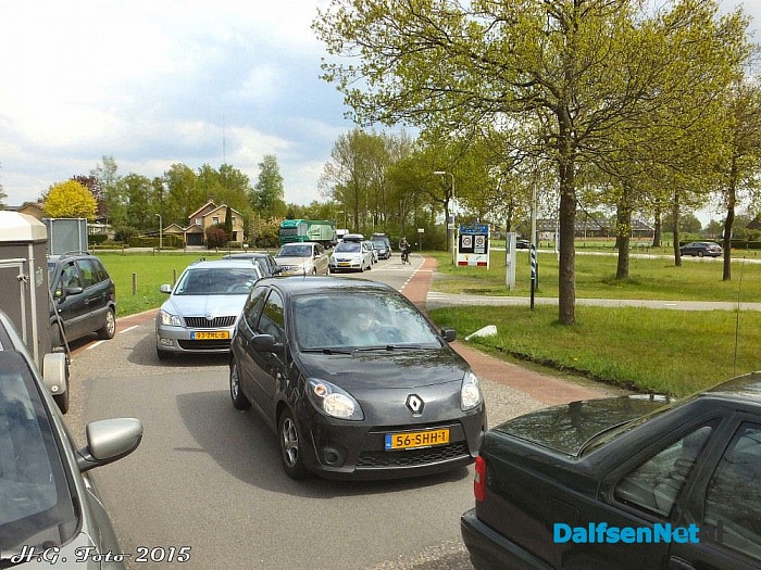 Één rijbaan N340 bij Oudleusen tijdelijk geblokkeerd. - Foto: H.G. Foto