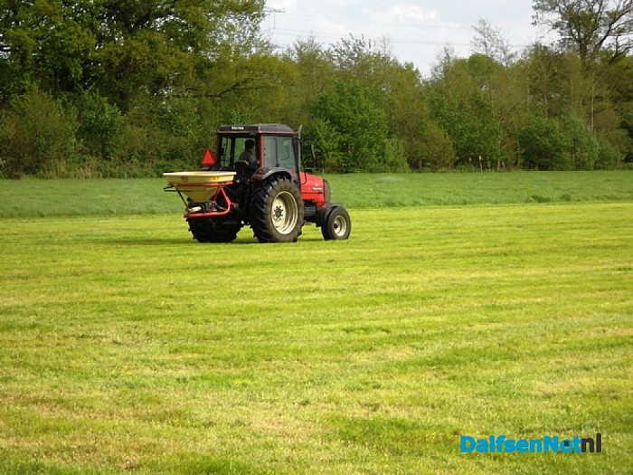Het meeste gemaaide gras is binnen