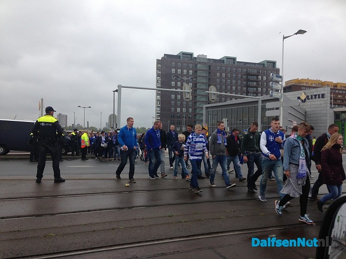 Veel Dalfser supporters bij Pec Grunn