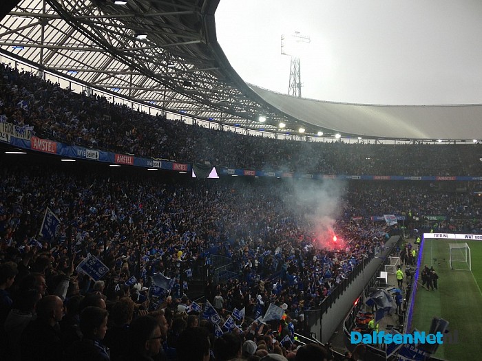 Veel Dalfser supporters bij Pec Grunn