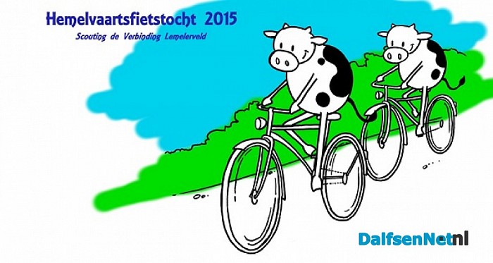 Hemelvaartsfietstocht Scouting Lemelerveld
