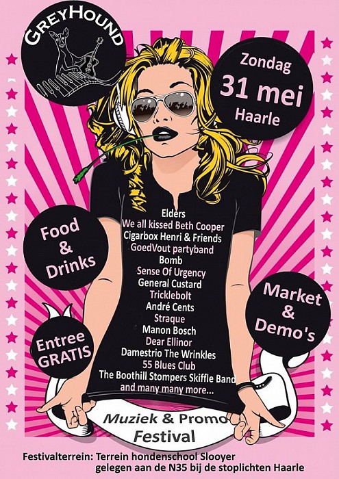 Greyhound Muziek festival Nieuw festival in Haarle met 3 Dalfser bands - Foto: Eigen geleverde foto