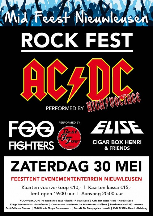 Papa di Grazzi en Rockfest op Mid Feest Nieuwleusen