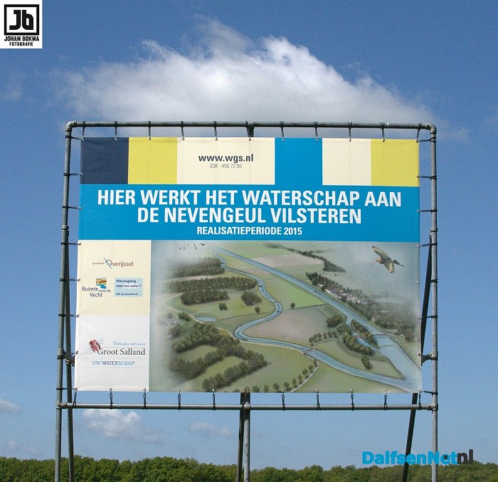 Update werkzaamheden project nevengeul Vilsteren - Foto: Johan Bokma