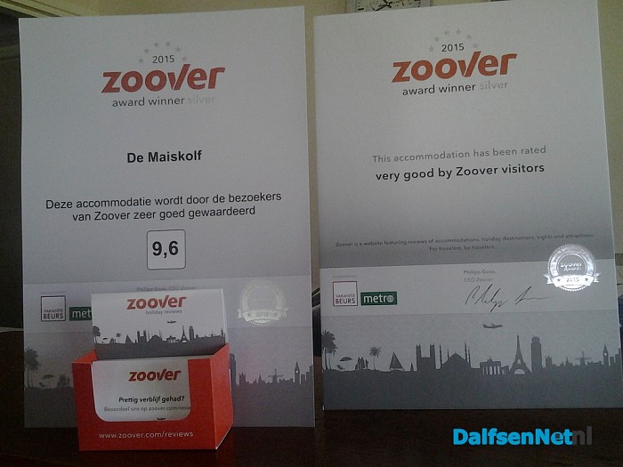 Ook zoover award voor de Maiskolf
