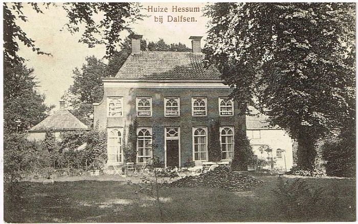 Mooie ansichtkaart Huize Hessum - Foto: Lenze L